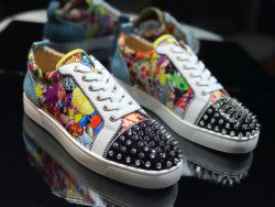 Fake Christian Louboutin Shoes Red Cowhide Dupe Replica 6