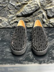 Fake Christian Louboutin Zapatos de piel de vaca roja Primera Copia Réplica 1