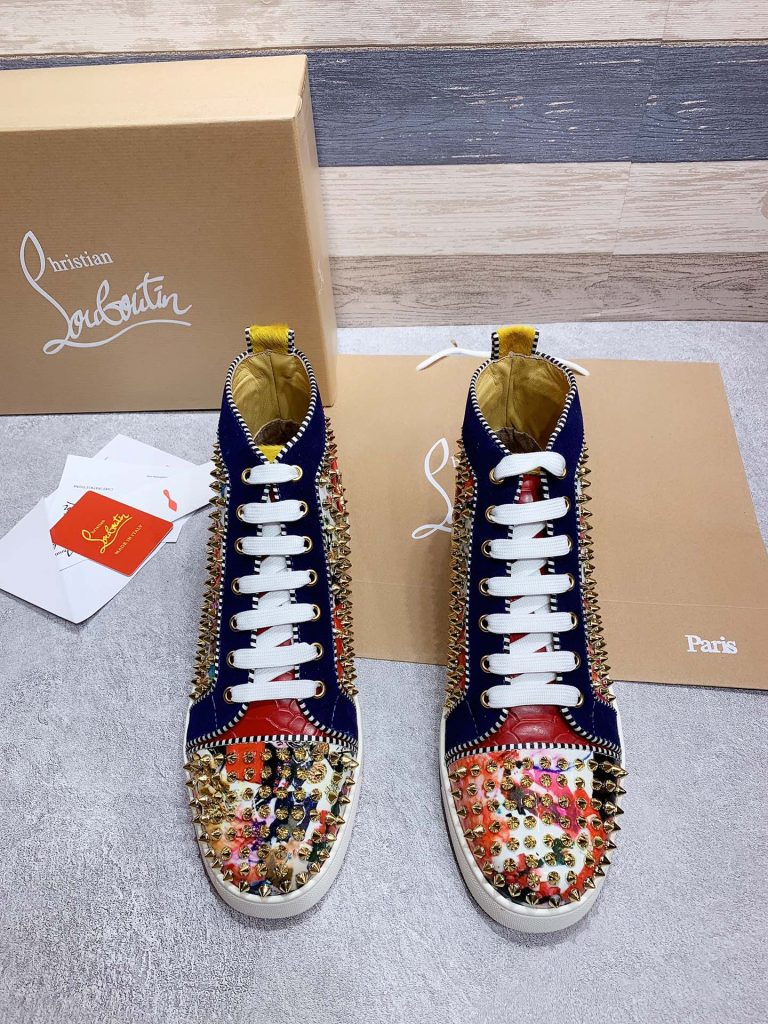 Fake Christian Louboutin Shoes Red Cowhide First Copy Replica 13