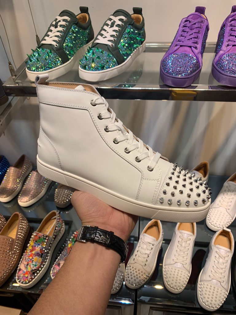 Fake Christian Louboutin Zapatos de piel de vaca roja Primera Copia Réplica 6
