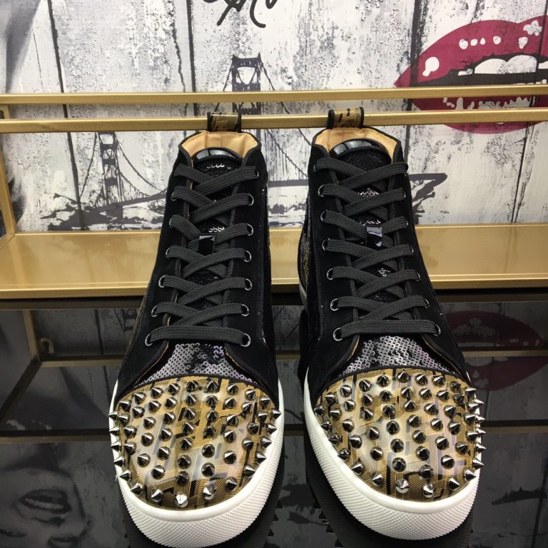 Fake Christian Louboutin Zapatos de piel de vaca roja de alta calidad réplica 12