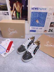 Fake Christian Louboutin Shoes Red Cowhide Luxury Replica 9