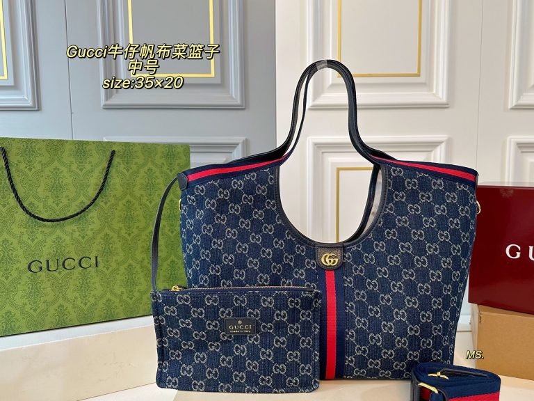 Fake Gucci Bag Canvas Elegant Tote 1:1