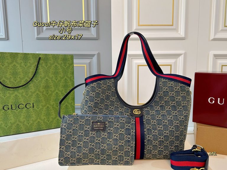 Fake Gucci Bolsa de Lona Elegante Tote Aaa