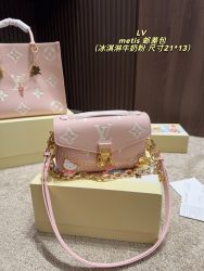 Fake Lv Tasche Rot Leder Umhängetasche Look Alike