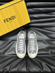 Fendi Schuhe Canvas Lace-Up Gefälschte Gefälschte Schuhe Websites Liste