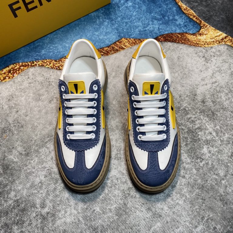 Fendi zapatos de cuero de vaca Casual Aaa mejor réplica de zapatos