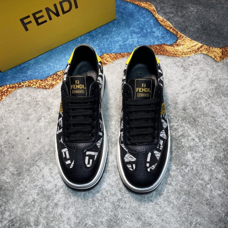 Fendi Zapatos de piel de vaca Casual Fake Mejor sitio web de réplica de zapatos