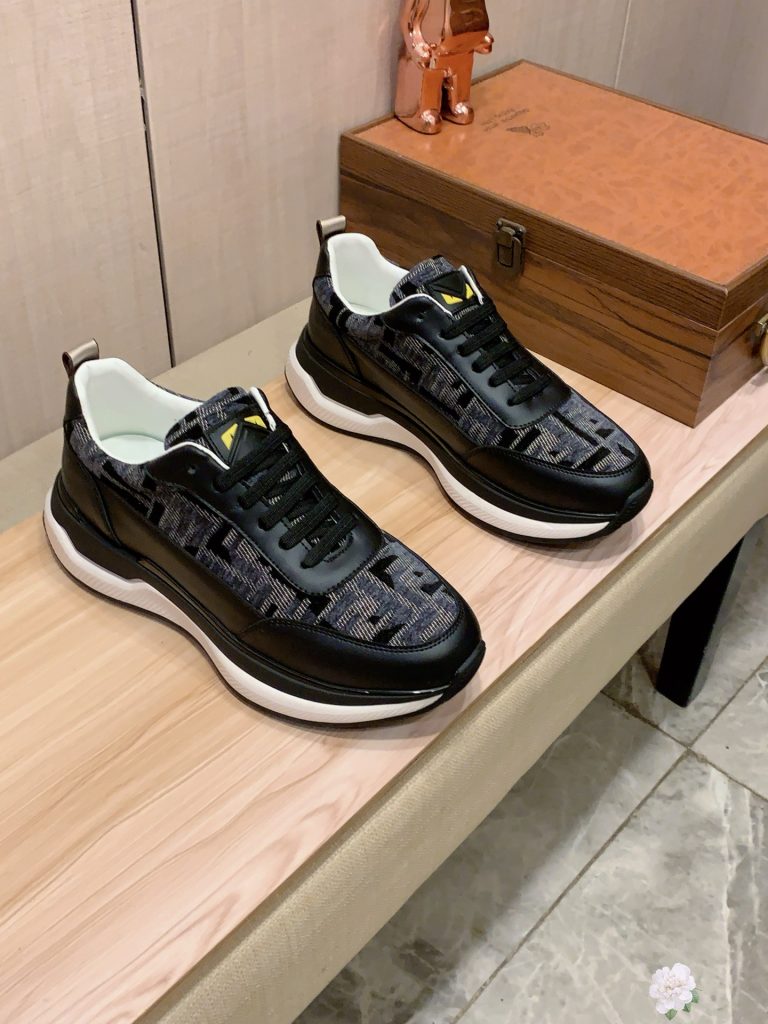Fendi Zapatos De Piel De Vaca Casual Primera Copia Replica Zapatos De Diseñador