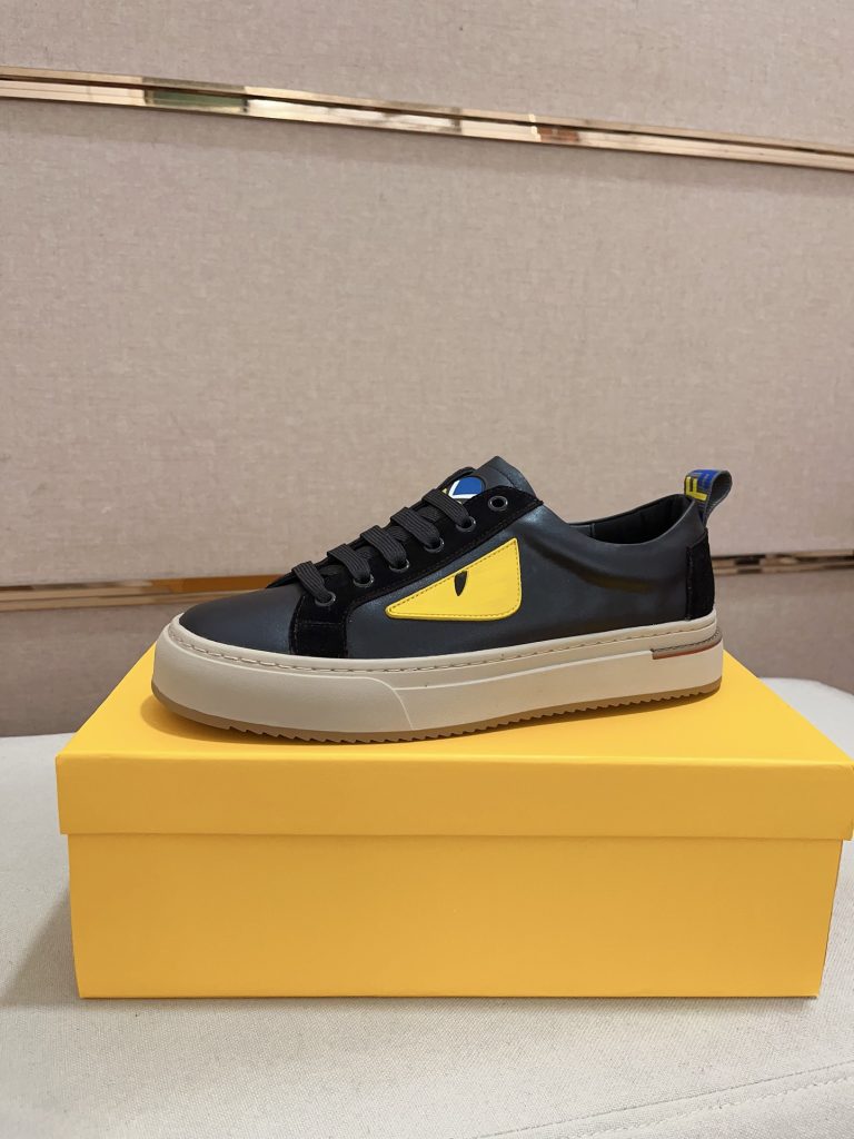 Fendi Schuhe Rindsleder Casual Hohe Qualität Gefälschte Designer Schuhe Billig