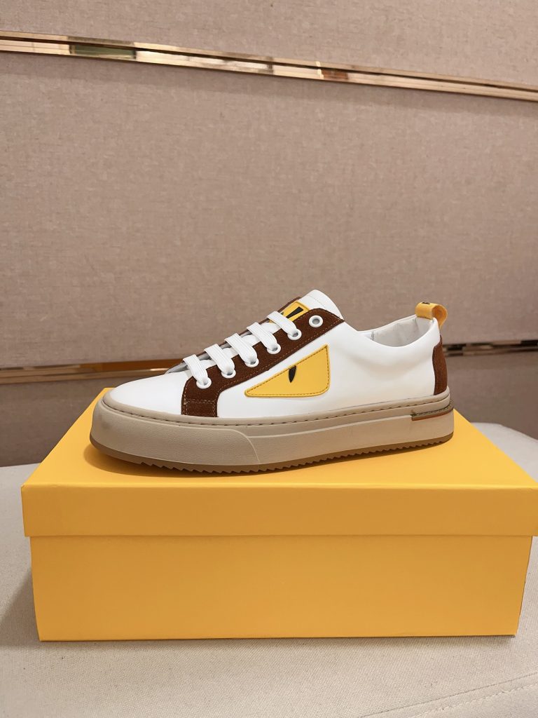 Fendi Schuhe Rindsleder Casual Luxus Beste Fake Schuh Websites