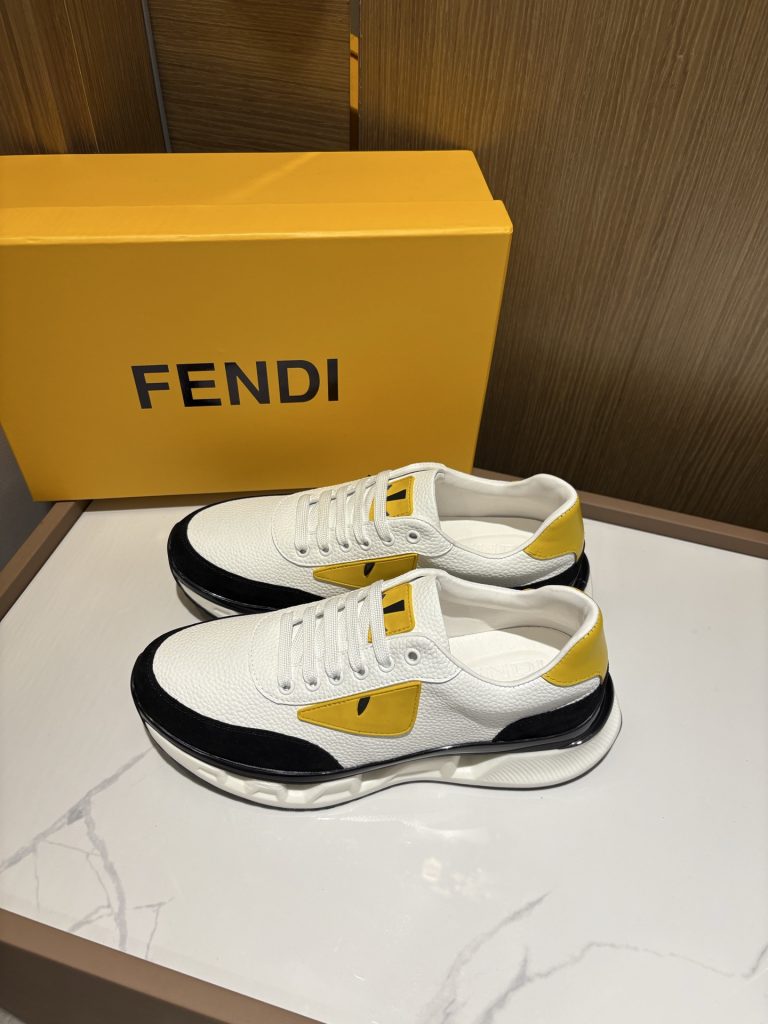 Fendi Shoes Cowhide Casual Luxury Fake Shoes Online