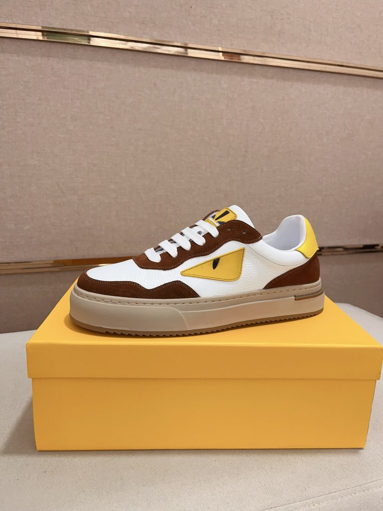 Fendi Shoes Cowhide Casual Luxury Replica Shoes