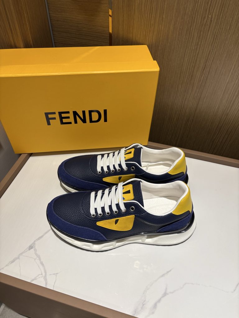 Fendi Shoes Cowhide Casual Super Clone Fake Shoe Website