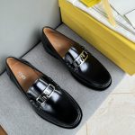 Fendi Shoes Leather Casual First Copy Replica Shoes Cheap