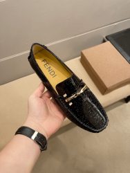 Fendi Schuhe Leder Mode Hohe Qualität Fake Turnschuhe Billig