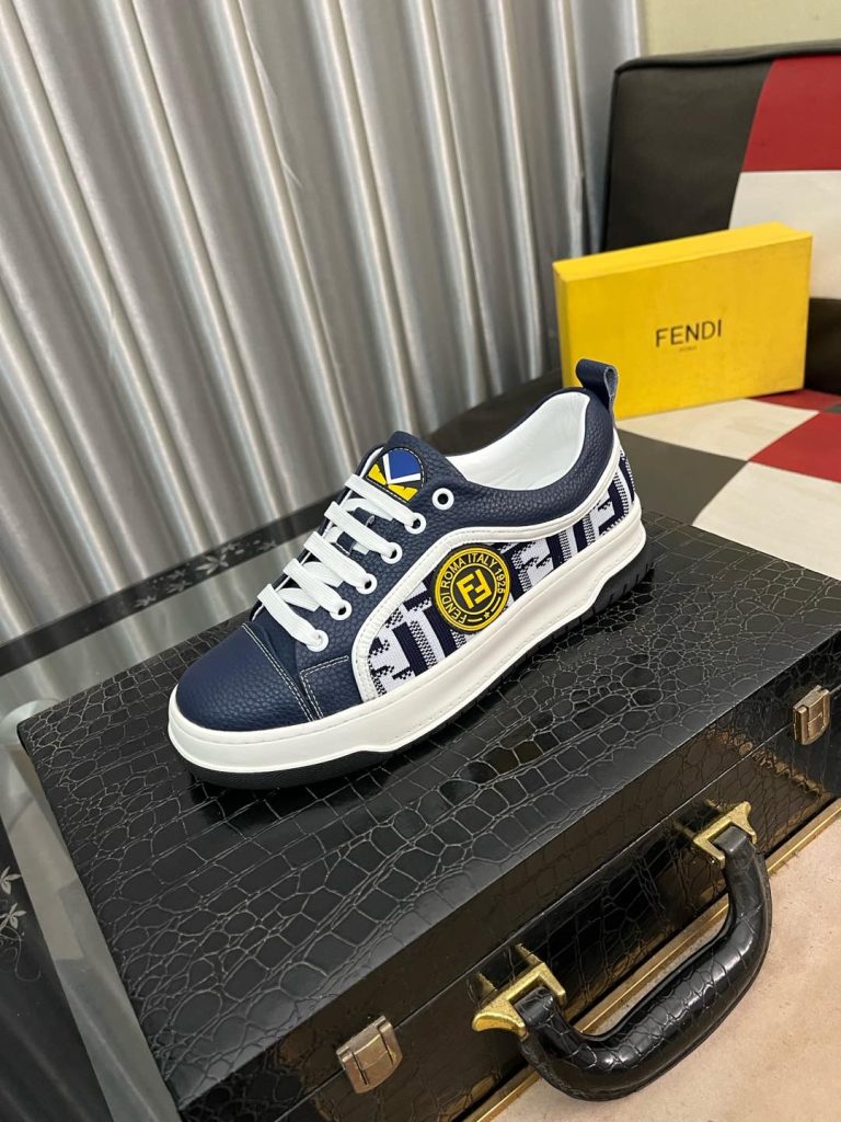 Fendi Shoes Rubber Casual Super Clone Fake Sneakers Cheap