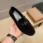 Ferragamo Shoes Cowhide Casual Look Alike Fake Shoes Cheap