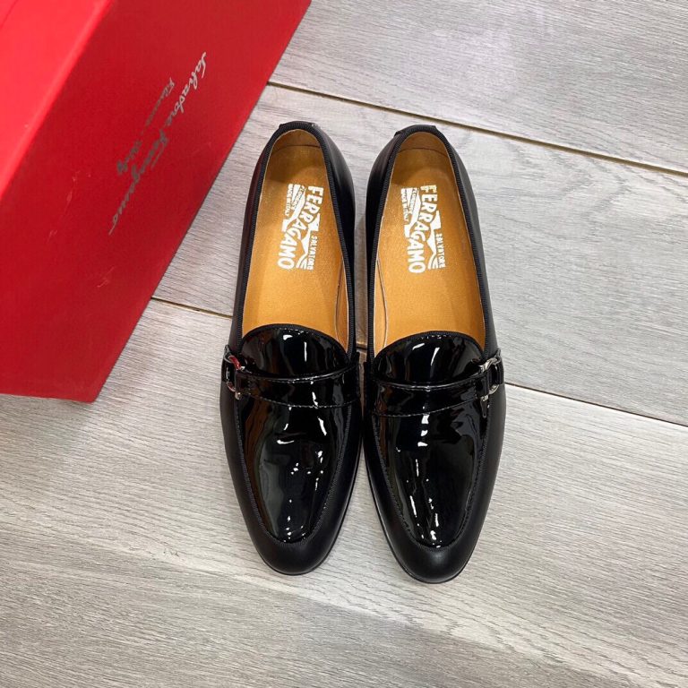 Ferragamo Shoes Leather Casual Look Alike Buy Replica Shoes