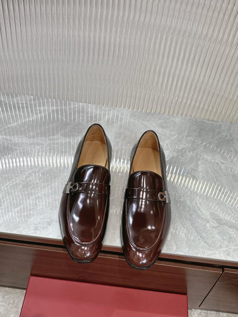 Ferragamo Shoes Leather Modern Look Alike Fake Golden Goose Shoes