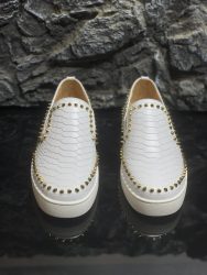 Première copie Christian Louboutin Shoes Red Cowhide 1:1 Replica 3