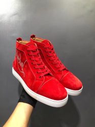 Première copie Christian Louboutin Shoes Red Cowhide Designer Replica 12