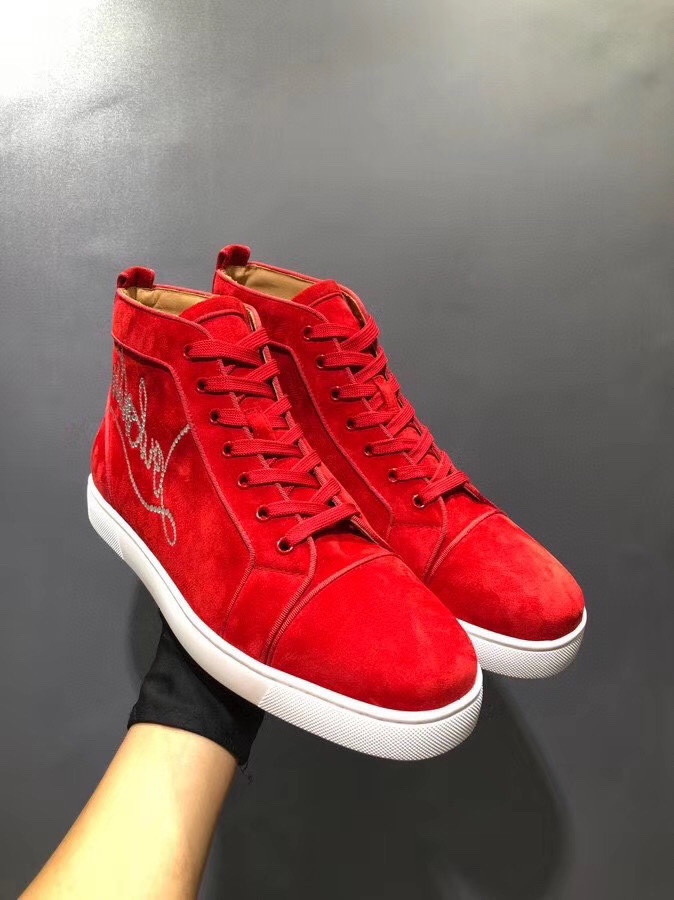First Copy Christian Louboutin Shoes Red Cowhide Designer Replica 12