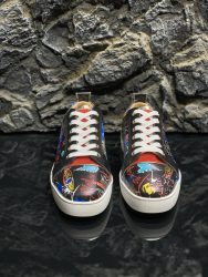 Première copie Christian Louboutin Shoes Red Cowhide Fake Replica 4