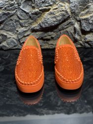 Première copie Christian Louboutin Shoes Red Cowhide High Quality Replica 4