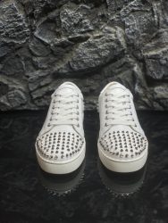 Première copie Christian Louboutin Shoes Red Cowhide Look Alike Replica 3