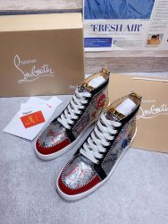 Première copie Christian Louboutin Shoes Red Cowhide Look Alike Replica 6