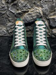 Erste Kopie Christian Louboutin Schuhe Rotes Rindsleder Luxus Replik 14