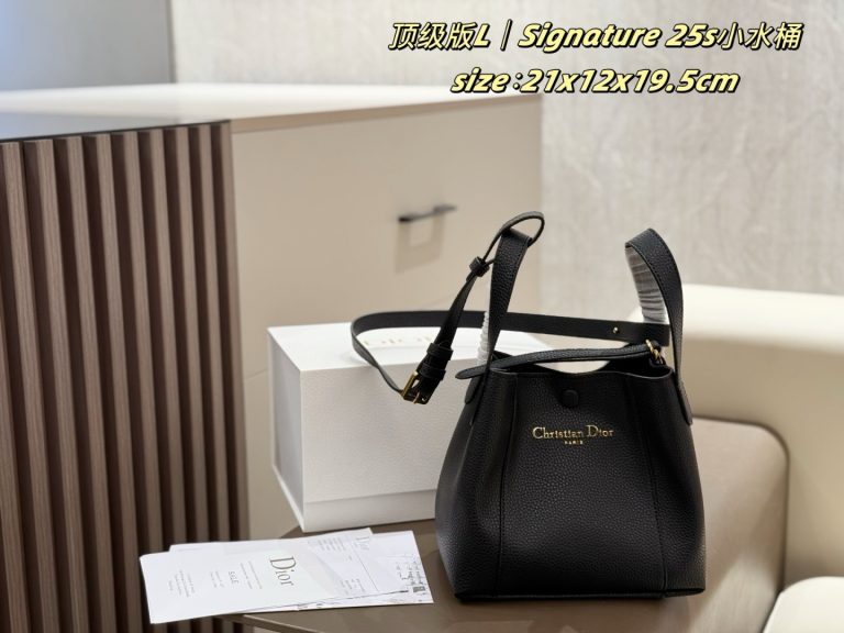 Primera Copia Bolso Dior Cuero Negro Vintage Crossbody 1:1