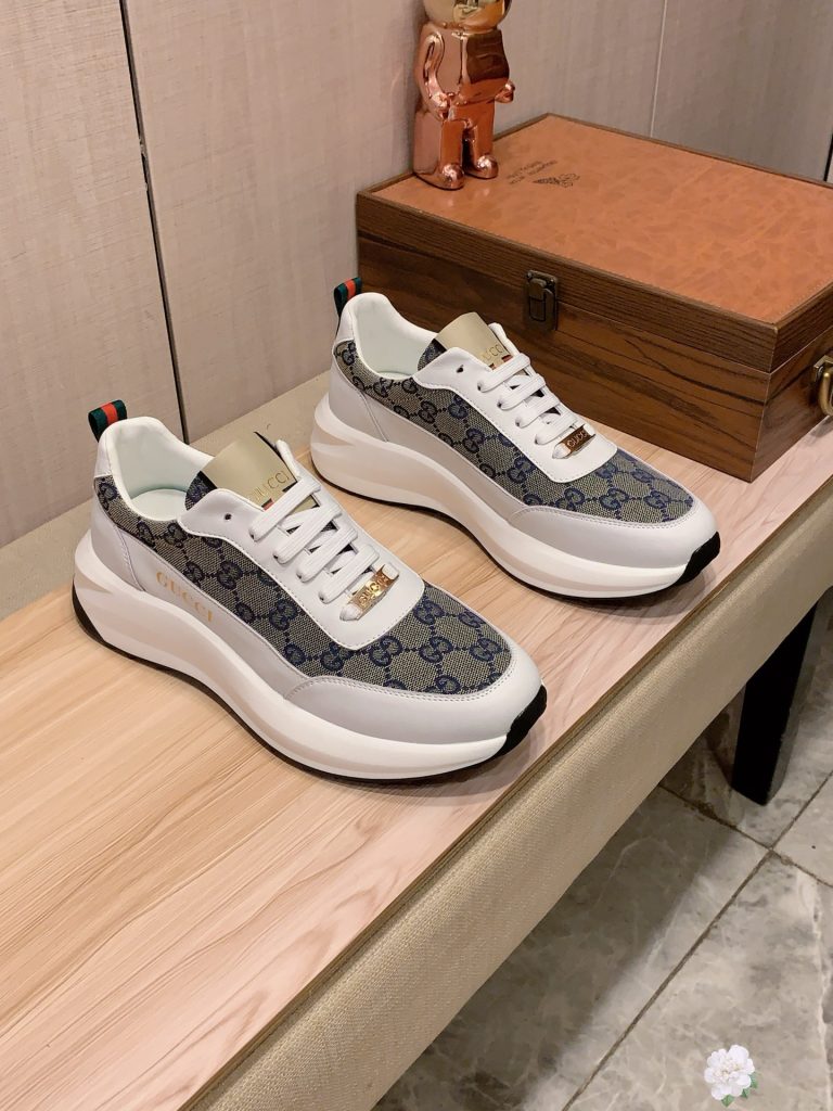 Gucci Zapatos de piel de vaca Casual Fake Mejores zapatos falsos