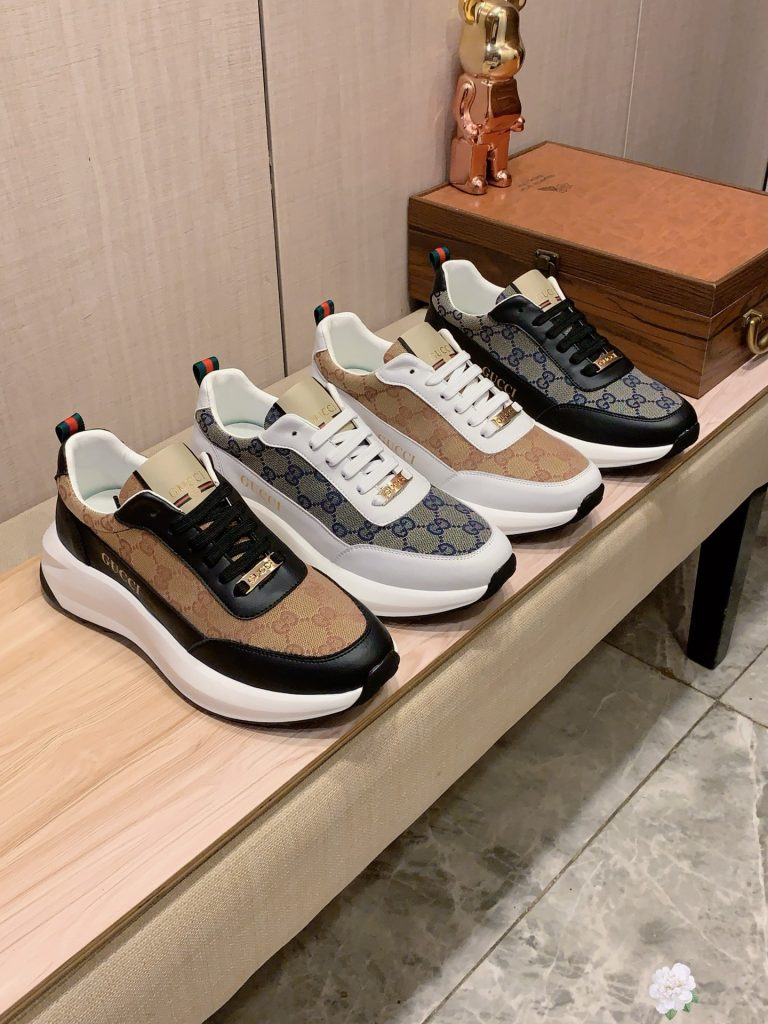 Gucci Zapatos de piel de vaca Casual Primera Copia Replica Entrenadores