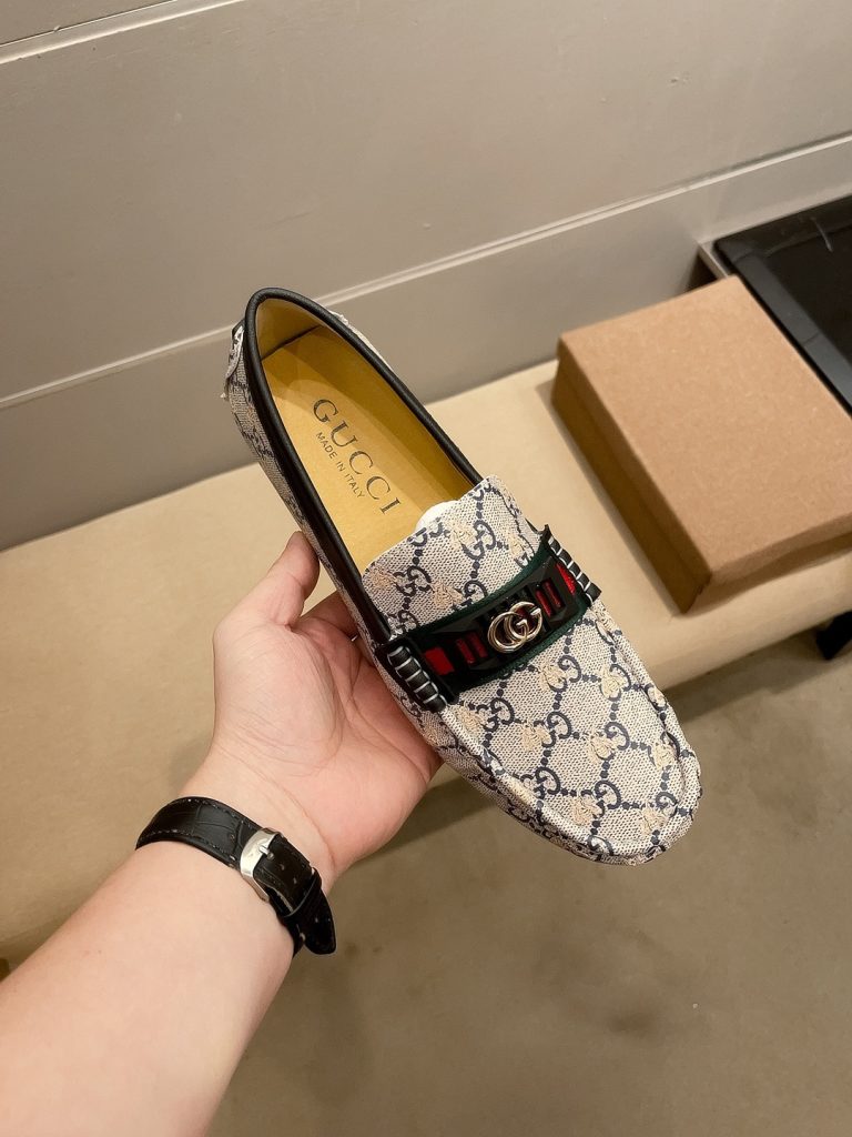 Gucci Schuhe Rindsleder Weiß Casual Designer Gefälschte Schuhe Websites Liste