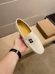 Gucci Schuhe Rindsleder Weiß Casual Designer Fake Turnschuhe Billig