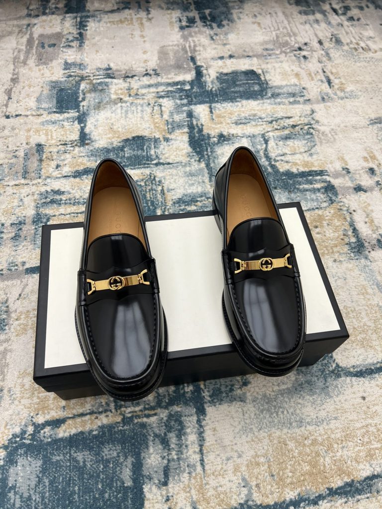 Gucci Schuhe Leder Klassisch Hohe Qualität Gefälschte Off White Schuhe