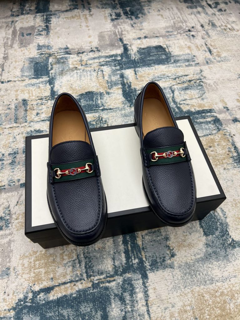 Gucci Schuhe Leder Klassisch Hohe Qualität Gefälschte Schuhe Websites Liste