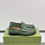 Gucci Schuhe Leder Klassiker Replik Fake Off White Schuhe