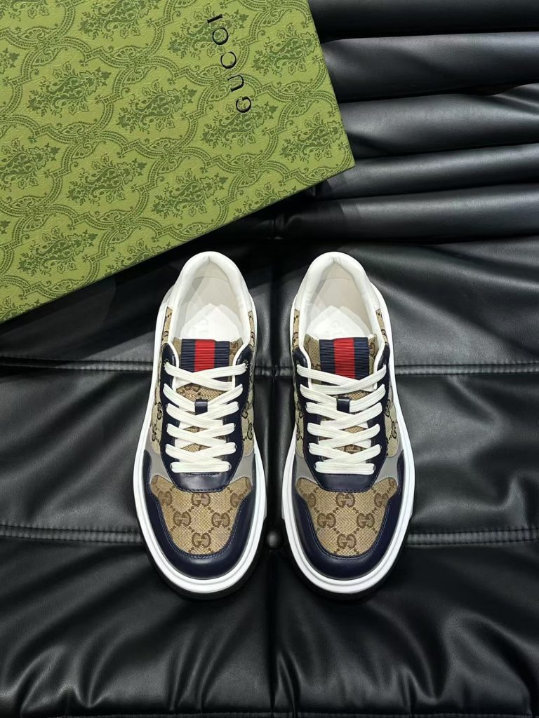 Gucci zapatos de piel de oveja azul de moda de lujo falso Golden Goose zapatos