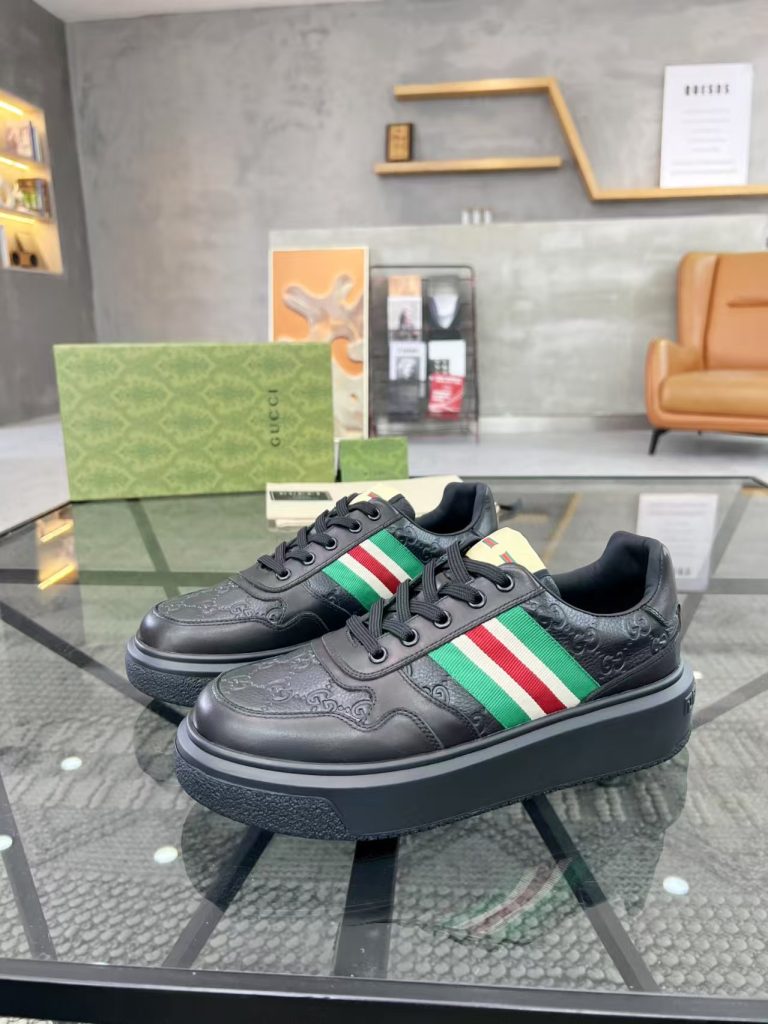 Gucci zapatos de piel de oveja de moda parecen falsos zapatos de diseño barato