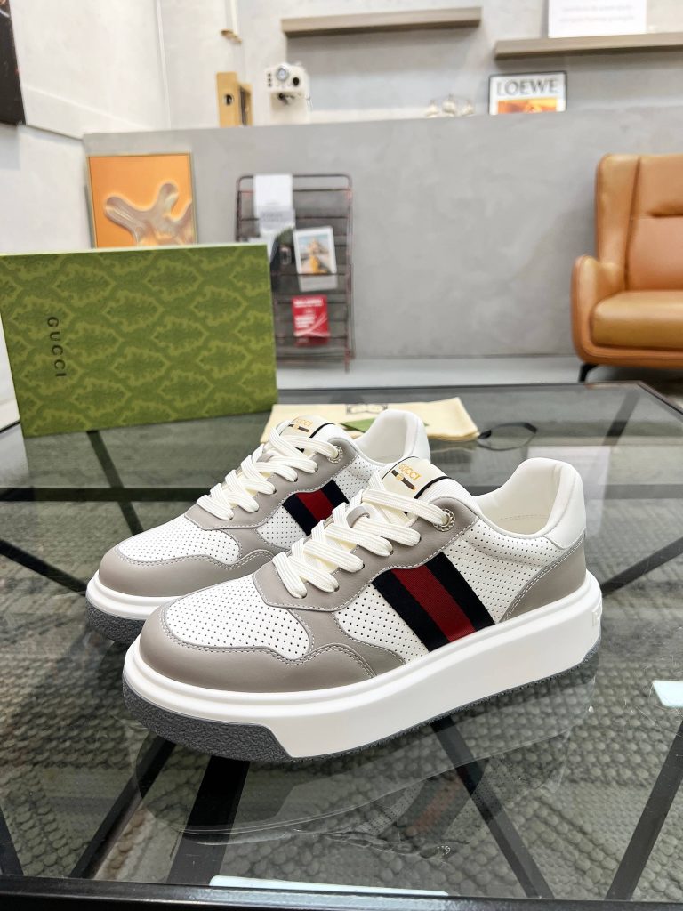 Gucci Schuhe Schafsfell Mode Luxus Fake Turnschuhe