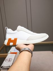 Hermes Shoes Cowhide Casual Fake Fake Red Bottom Shoes