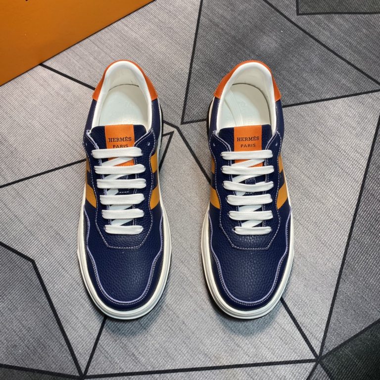 Hermes Shoes Cowhide Casual First Copy Fake Designer Shoes Cheap