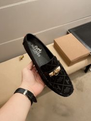 Hermes Shoes Cowhide Elegant Designer Fake Shoes Online