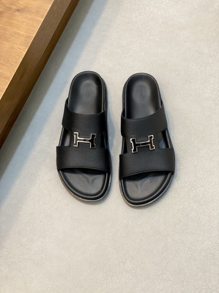 Hermes zapatos de piel de vaca elegante super clon zapatos falsos baratos