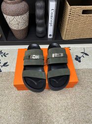 Hermes Shoes Cowhide Green Casual Super Clone Replica Shoes Cheap