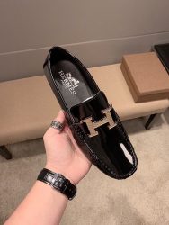 Hermes Shoes Leather Casual 1:1 Fake Jordan Shoes