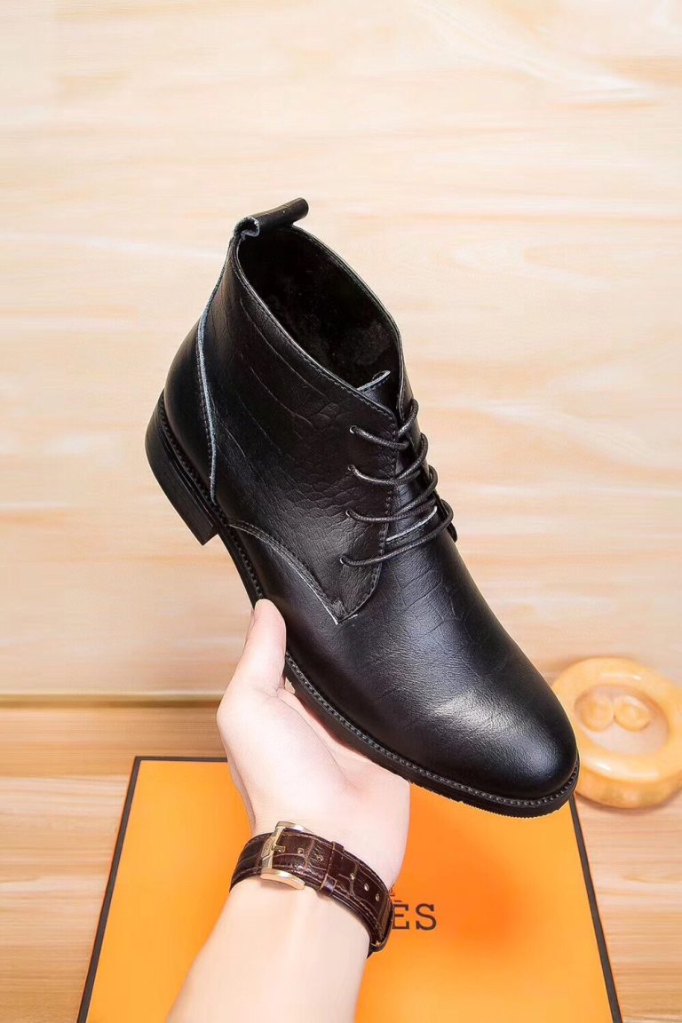 Chaussures Hermes en cuir à l'allure décontractée Répliques de chaussures bon marché